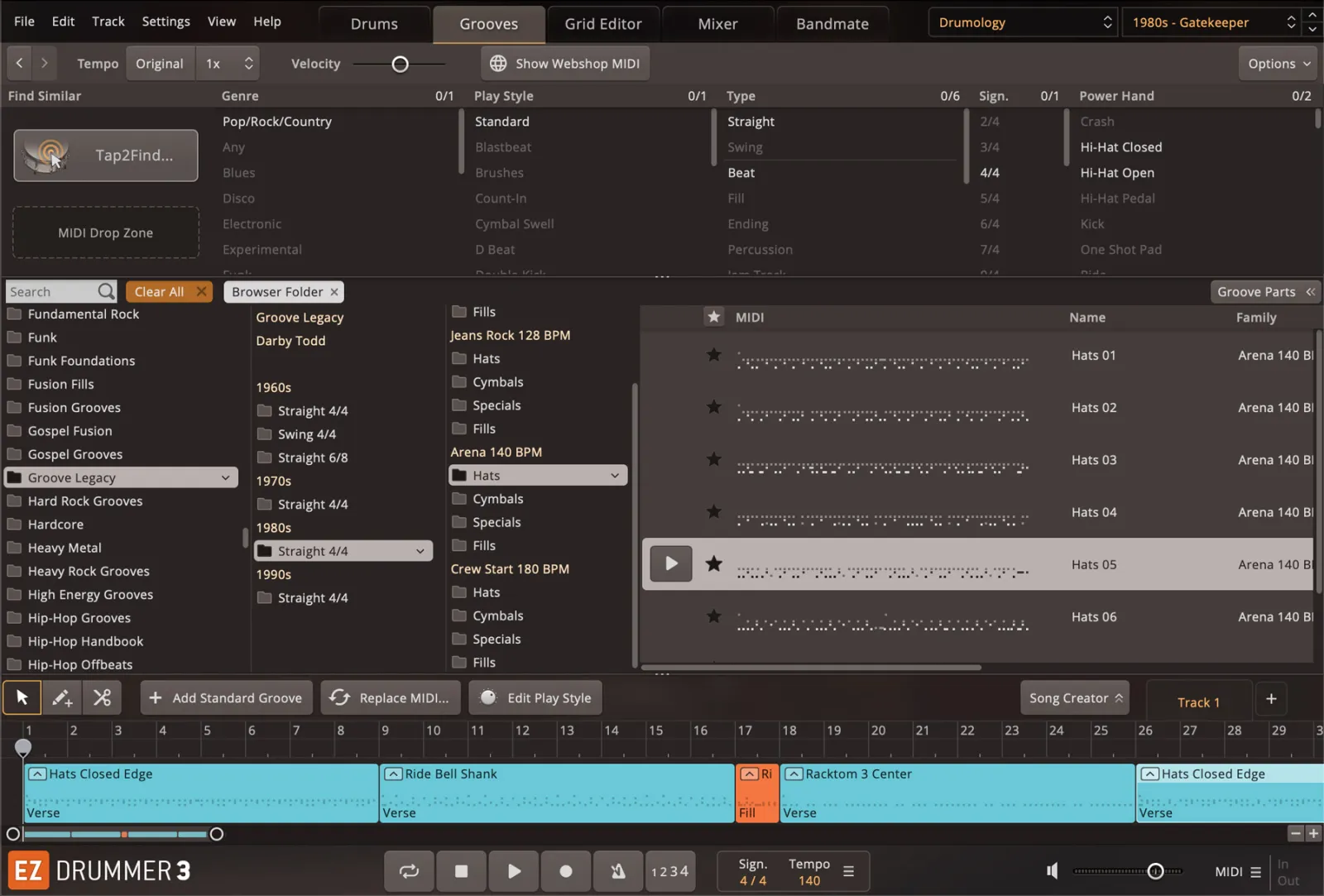 Groove Legacy MIDI