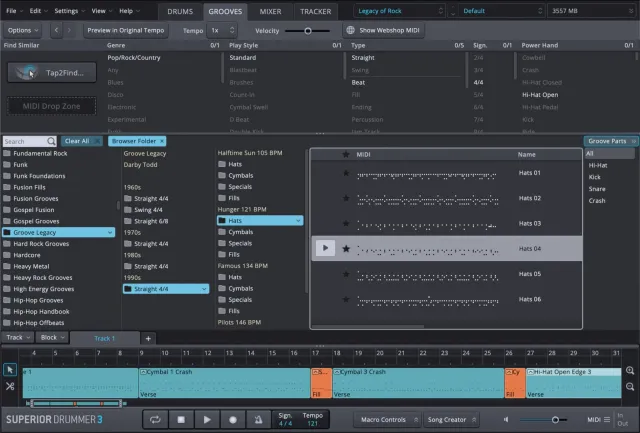 Groove Legacy MIDI