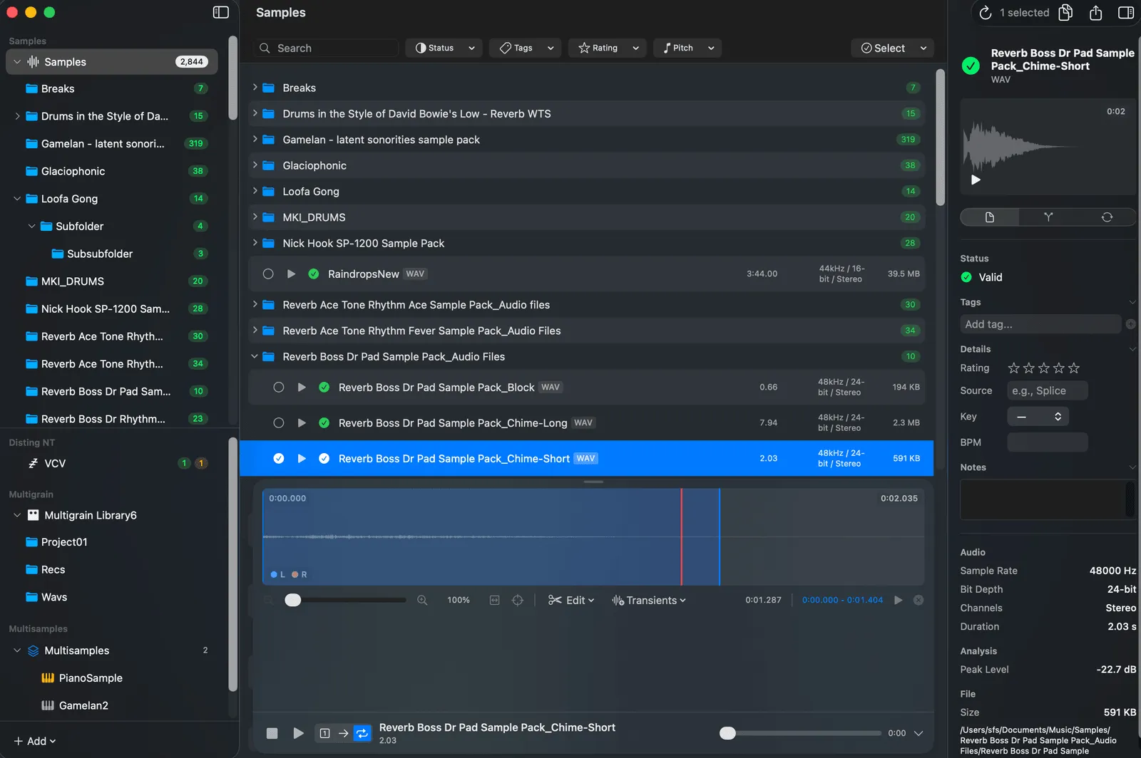 Samplestack