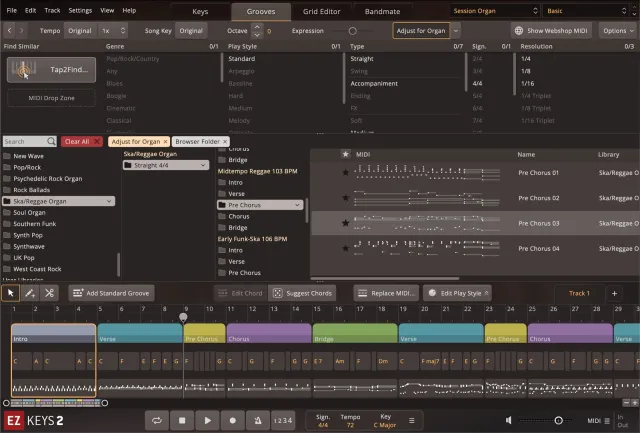 Ska Reggae Organ EZkeys MIDI