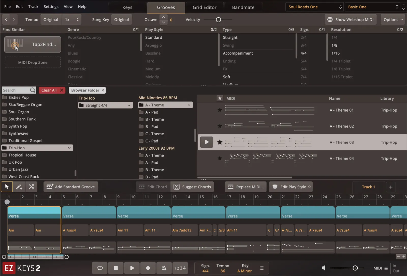 Trip-Hop EZkeys MIDI