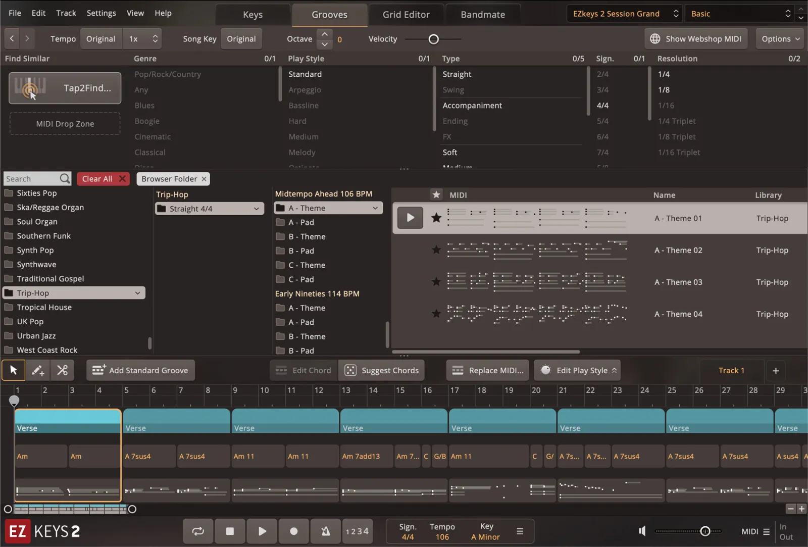 Trip-Hop EZkeys MIDI